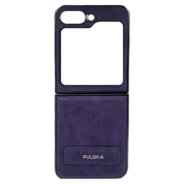 Чехол Samsung Z Flip 5 накладка Puloka кожа Фиолетовый