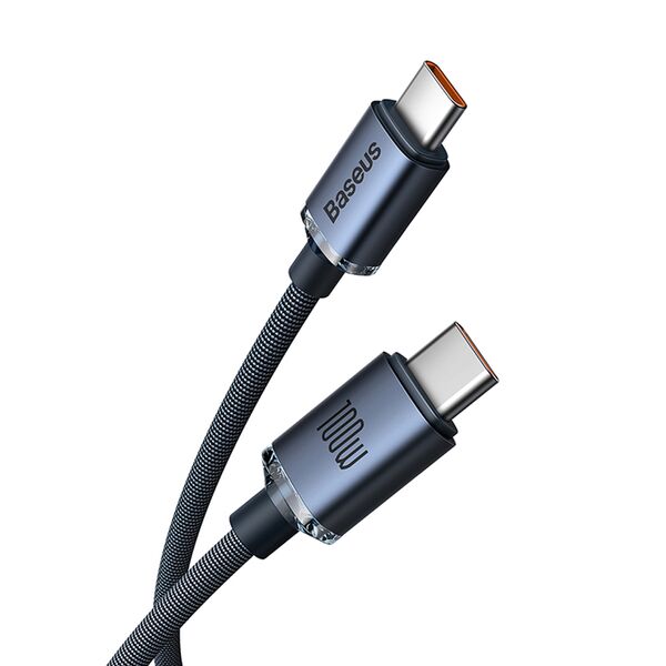 Кабель Type-C/Type-C Baseus CAJY000601 100W 1м Черный