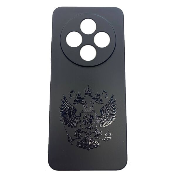 Чехол Xiaomi Redmi 14C/A3 Pro/POCO C75/M7 5G накладка принт Герб России Черный