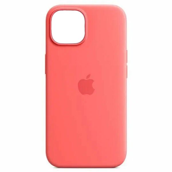 Чехол для iPhone 15 Pro накладка Silicone Case Коралловый