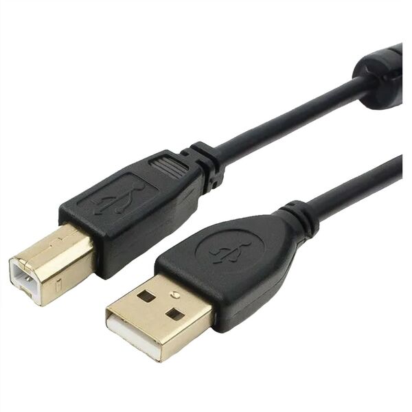 Кабель USB-A/USB-B Perfeo 1.8м (принтер) Черный