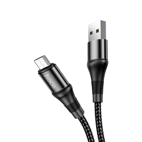 Кабель Micro USB Hoco X50 1м 2.4A Черный