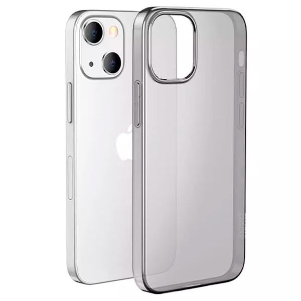 Чехол для iPhone 16 Hoco Light series TPU Case Прозрачно-черный