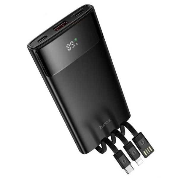 Внешний аккумулятор Hoco 20000 mAh DB89A 22.5W + кабели Черный
