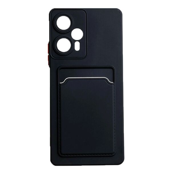 Чехол Xiaomi POCO F5 Pro накладка с визитницей Черный