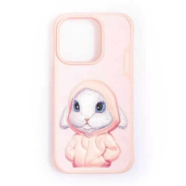 Чехол для iPhone 13 Pro накладка NIMMY зайчик Розовый