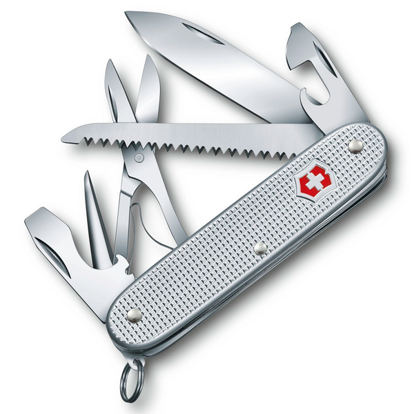 Нож перочинный Victorinox Farmer X Alox (0.8271.26) 93мм 10функц. Серебристый