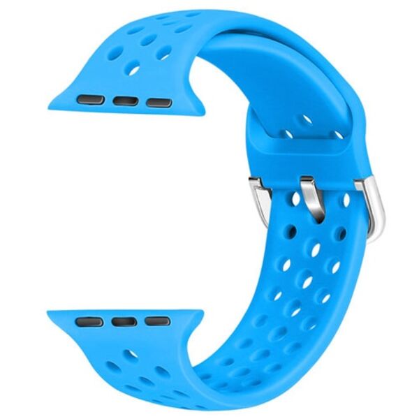 Ремешок для часов 20мм Nike силиконовый Голубой