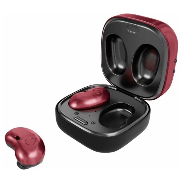 Наушники Bluetooth More Choice BW22S True Wireless вакуумные Красный