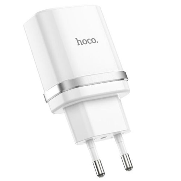 Зарядное устройство Hoco C80A Plus 20W USB-C+USB + кабель Type-C/Type-C 1м Белый