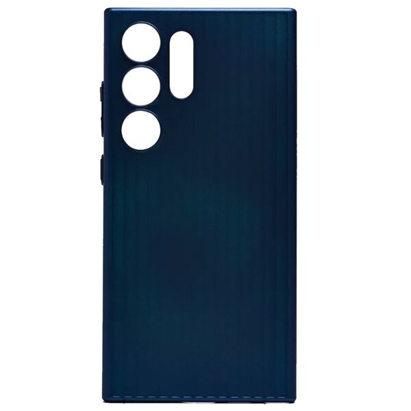 Чехол Samsung S24 Ultra накладка Рельеф Синий