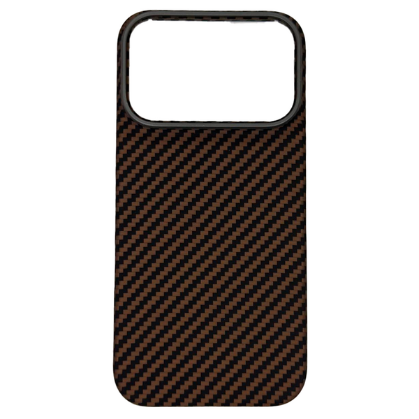 Чехол для iPhone 17 Pro накладка K-DOO KEVLAR Черный/Коричневый