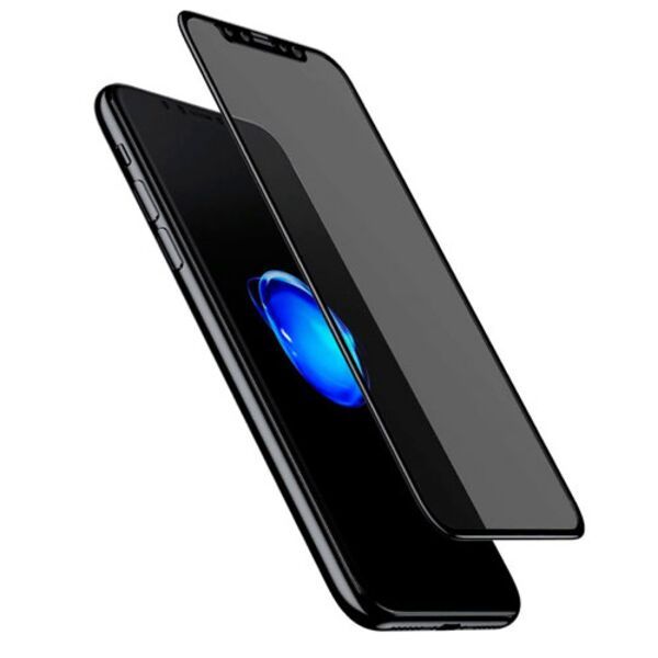 Защитное стекло для iPhone X/XS/11 Pro антишпион Черный