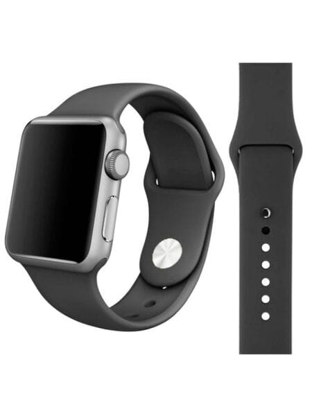 Ремешок для Apple Watch 38/40мм силиконовый Темно-серый