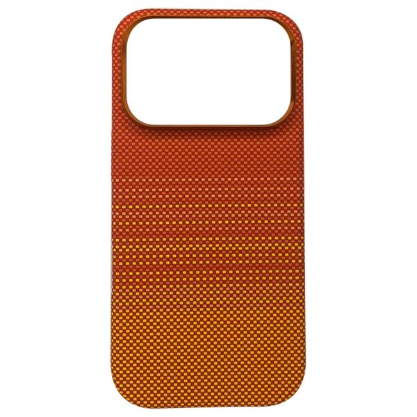 Чехол для iPhone 17 Pro накладка MagSafe LUXO Carbon Оранжевый
