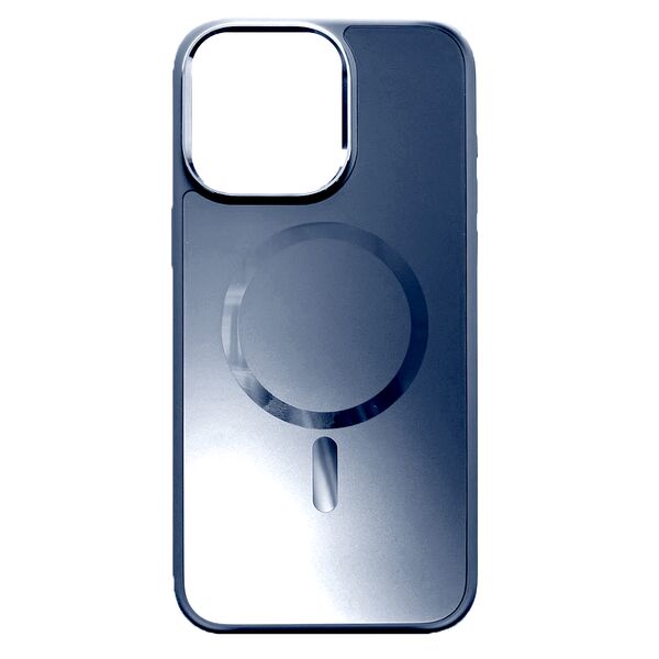 Чехол для iPhone 15 Pro Max MagSafe накладка Supreme Синий