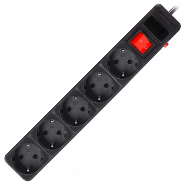 Удлинитель 3м SmartBuy SBSP-5-30 (5 розеток) Черный