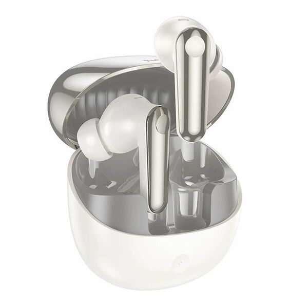 Наушники Bluetooth Hoco EQ11 TWS вакуумные Молочный