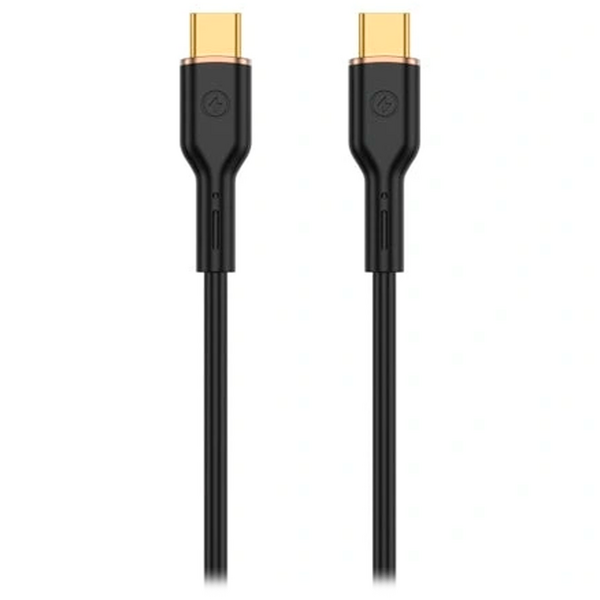 Кабель Type-C/Type-C 100W Wiwu 1м плоский магнитная оплетка Черный