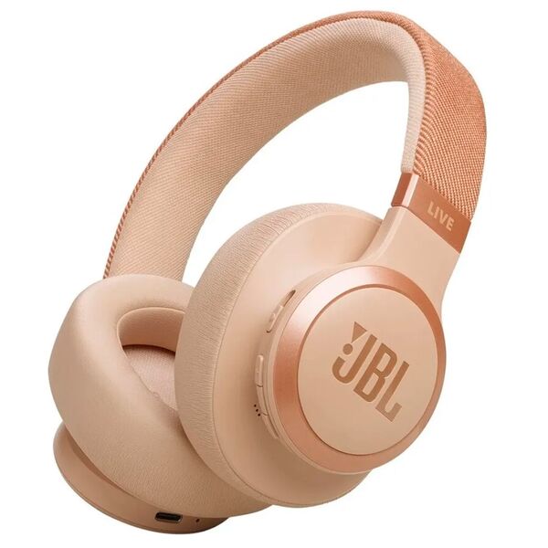 Наушники Bluetooth JBL Live 770 NC полноразмерные Бежевый