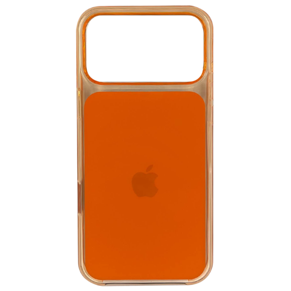 Чехол для iPhone 17 Pro Max MagSafe Clear Case Прозрачно-оранжевый