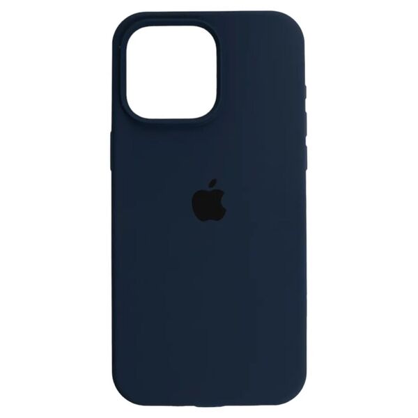 Чехол для iPhone 15 Pro накладка Silicone Case Темно-синий