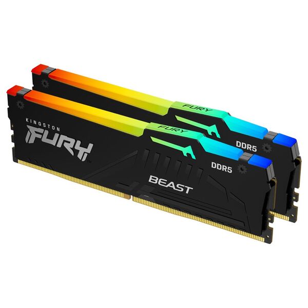Оперативная память DIMM 32Gb 2x16Gb DDR5 6000Mhz Kingston FURY Beast Black