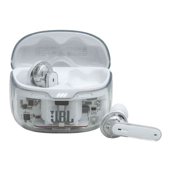 Наушники Bluetooth JBL Tune Beam TWS вакуумные Прозрачно-белый