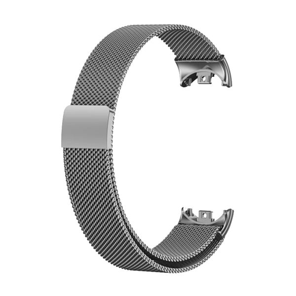 Ремешок для Xiaomi Mi Band 8/9 миланский магнитный Серебрянный