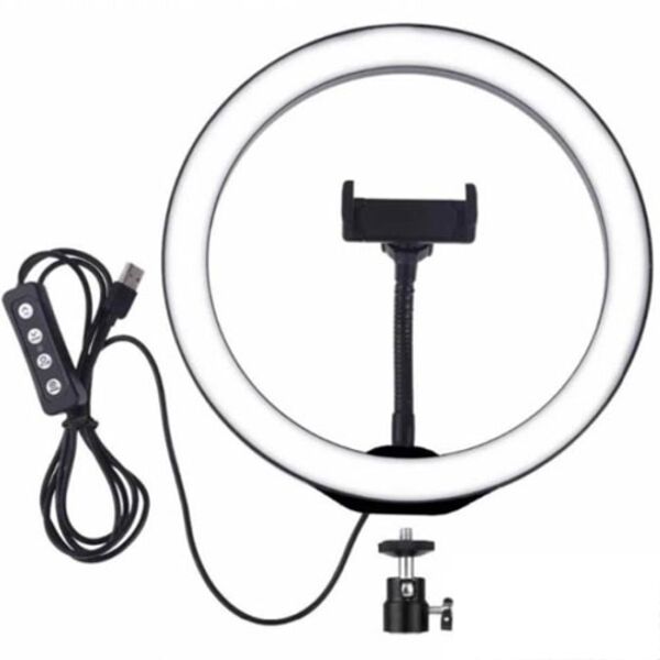 Кольцевая LED лампа CXB-260 для селфи 26 см (Уцененная)