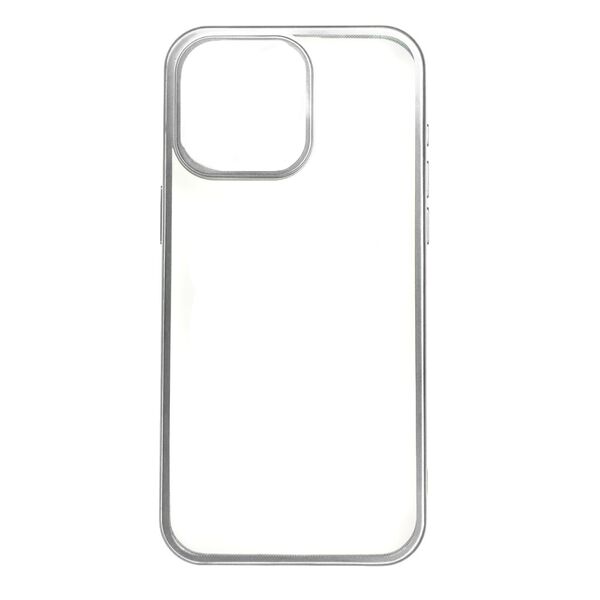 Чехол для iPhone 15 накладка с цветными бортиками Черный + стекло для камеры