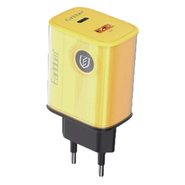 Зарядное устройство Earldom ES-EU40C + кабель Type-C Желтый