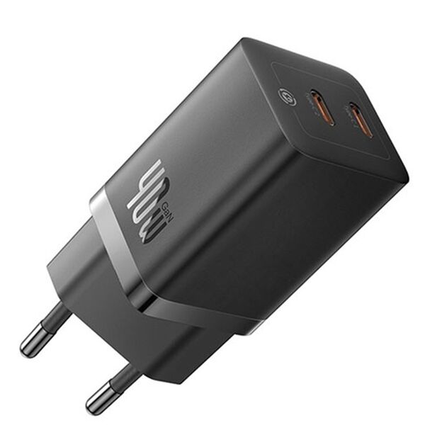 Зарядное устройство Baseus GaN5 Pro 40W 2USB Черный