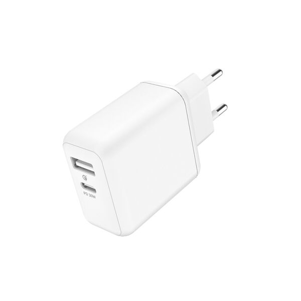 Зарядное устройство Olmio 30W USB+USB-C Wall Charger Белый