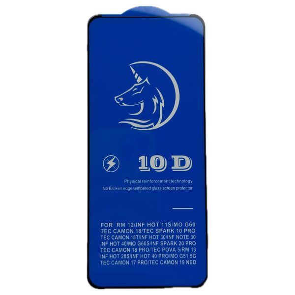 Защитное стекло Infinix Hot 50 4G Active Clean 3D Черный