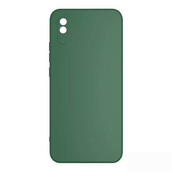 Чехол Xiaomi Redmi 9A накладка силиконовый Темно-Зеленый