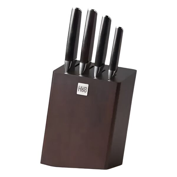Набор ножей с подставкой HuoHou Composite Steel Kitchen Knife Set HU0033 Black