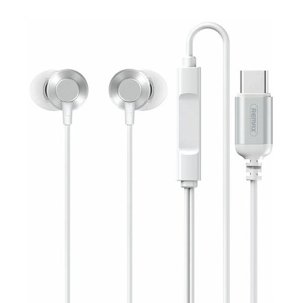 Наушники Remax RM-512a Type-C вакуумные Серебряный
