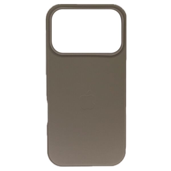 Чехол для iPhone 17 Pro MagSafe накладка Leather Case кожа Серый