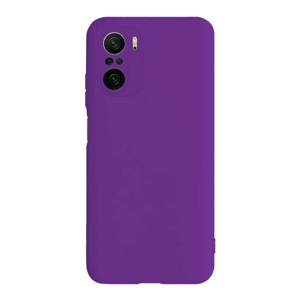 Чехол Xiaomi POCO F3 накладка Soft Touch Фиолетовый