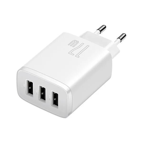 Зарядное устройство Baseus Compact 17W 3USB Белый
