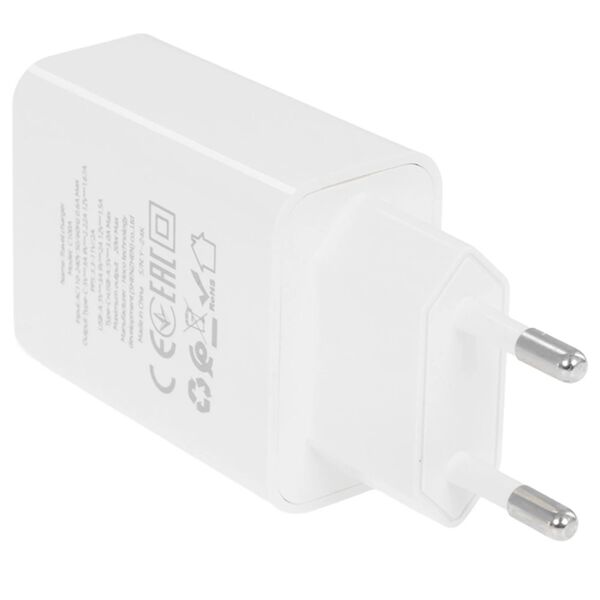 Зарядное устройство Hoco C100A 20W USB-C+USB + кабель Type-C/Type-C Белый