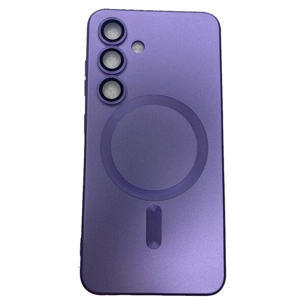 Чехол Samsung S25/S24 накладка MagSafe Matte Сиреневый